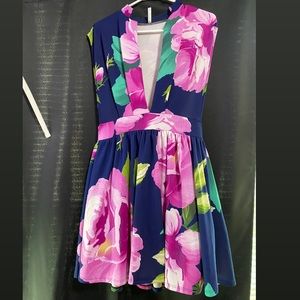 Flower print dress